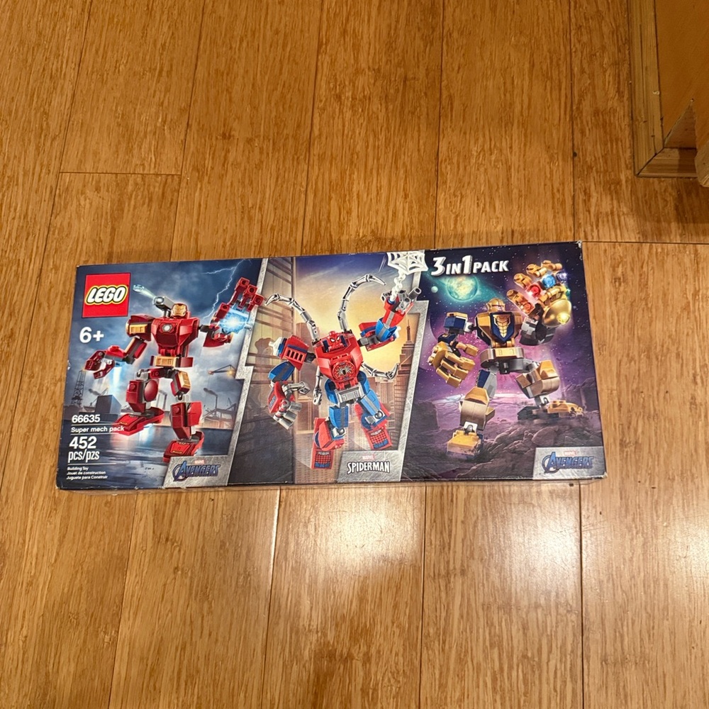 NEW, SEALED BOX, MARVEL AVENGERS LEGO 3-in-1 ROBOT BUILDER SET